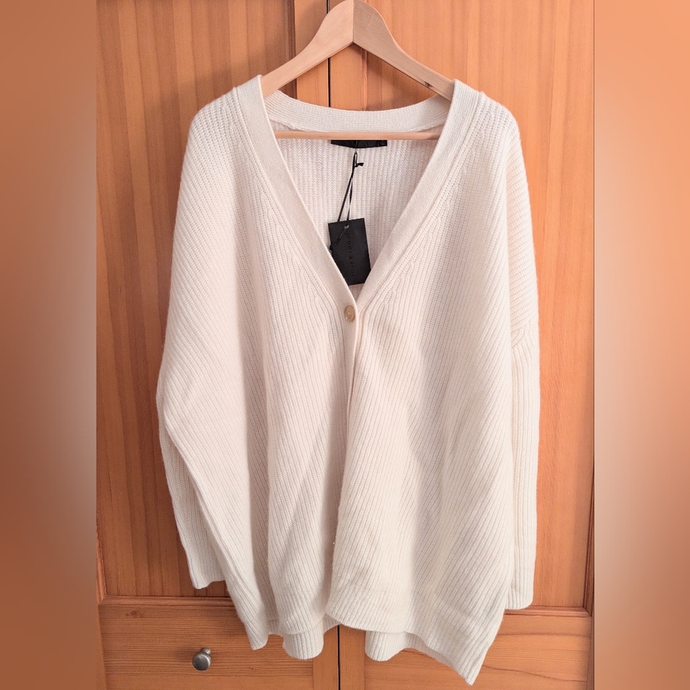Jenni Kayne Ivory Cashmere Cocoon Cardigan - Picture 12 of 12